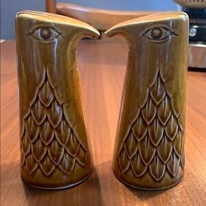 Mid Century Modern Hawk/Eagle Salt Pepper Shakers